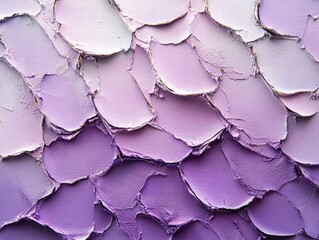 Poster - Abstract texture resembling overlapping scales in shades of purple.