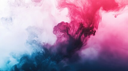 Wall Mural - colorful abstract smoke swirls in shades of pink and blue for artistic background use
