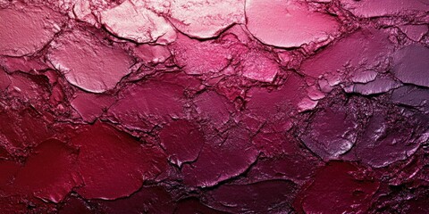 Poster - Abstract texture with layered shades of pink and purple, resembling paint or natural formations.