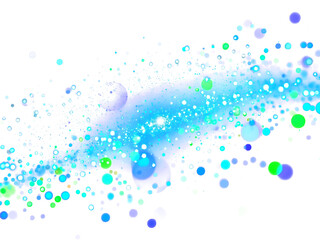 Wall Mural - radiant blue gold dust, shimmering bokeh magic, gold glitter bokeh magic sparkles shimmering golden 