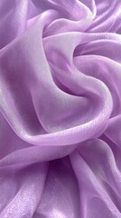 Poster - A close-up of soft, flowing lavender fabric showcasing its texture and elegance.