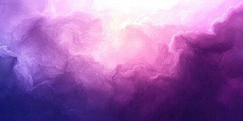 Poster - A vibrant blend of purple and pink clouds, evoking a dreamy, ethereal atmosphere.