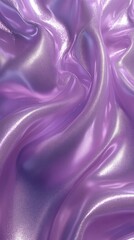 Poster - A close-up of shimmering purple satin fabric, showcasing its smooth texture and folds.