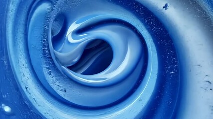 Poster - 3d splash abstract Energetic burst of light blue liquid creates a swirling vortex against a clear backdrop, providing a lively and invigorating sight