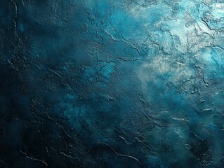 Poster - Abstract textured background in shades of blue and black, evoking depth and fluidity.