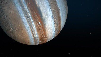 Wall Mural - 4K Cinematic Jupiter and Sun