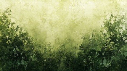 Poster - A textured gradient of greens, resembling a natural landscape or abstract forest scene.
