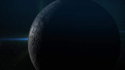 Wall Mural - 4K Haumea Planet in Deep Space.