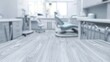 © MST - 'Serene Simplicity: A Close-Up of an Empty Table in a White Dental Clinic'