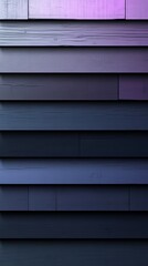 Poster - A gradient of wooden planks in shades of purple and blue, creating a textured backdrop.