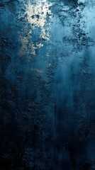 Poster - A textured blue surface with a hint of light, evoking a serene and mysterious atmosphere.