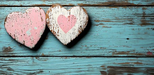 Poster - A valentine greeting card featuring pink hearts, mother's day and birthday wishes, and the love symbol