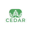 © hilda - Cedar pine tree logo nature organic environment icon symbol illustration