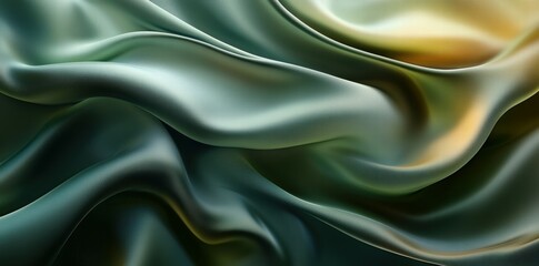 Poster - A close-up of flowing fabric showcasing smooth, soft textures and subtle color gradients.