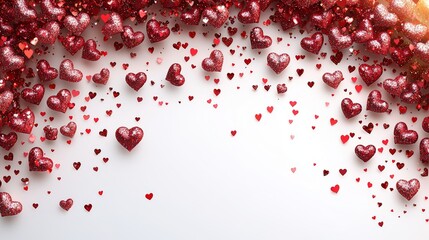 Poster - a love heart framed at the top with a transparent background for a valentine's day event
