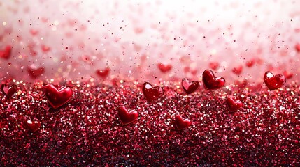Poster - for valentine's day, a red love heart with rain falling, set against a transparent background
