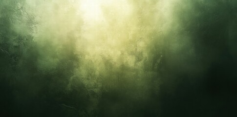 Poster - A misty green backdrop, evoking a sense of depth and tranquility.