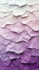 Poster - A textured gradient of crumpled paper in shades of white to purple.