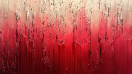Poster - Abstract artwork featuring a gradient of red tones with textured layers.
