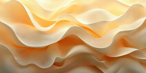 Poster - Soft, flowing fabric in warm tones, creating a serene and elegant visual texture.