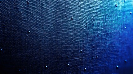 Aufkleber - Close-up of a textured surface with droplets, showcasing a blend of blue hues.