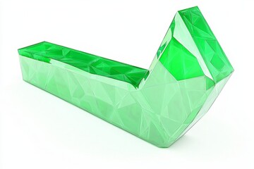 Poster - green check mark on transparent background in pnf format