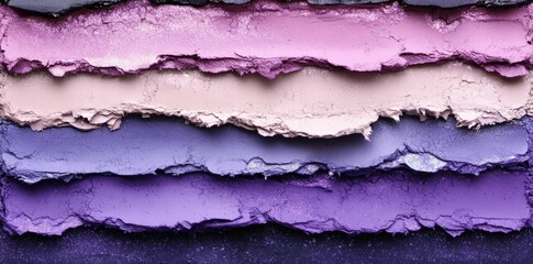 Poster - A textured arrangement of pastel-colored paint layers in shades of pink and purple.