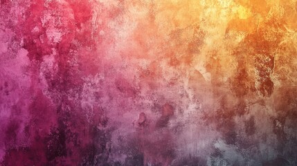 Poster - A textured gradient background featuring vibrant hues of pink, orange, and yellow.