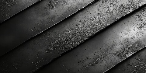 Poster - A close-up of textured, dark, metallic surfaces with varying patterns and reflections.