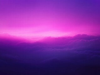 Poster - A serene gradient of purple and pink hues blending over soft clouds, evoking calmness.