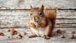 © Антон Сальников - Squirrel illustrated as a lone transparent PNG image