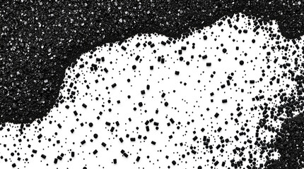 Poster - Black and white abstract texture