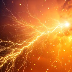 Wall Mural - background with lightning