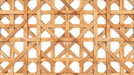 Poster - Wooden lattice pattern background