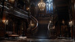 © Raphael - Hall d’entrée gothique victorien grandiose