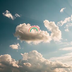 Wall Mural - kite flying in the sky