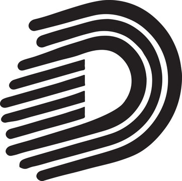 D Logo Design Template