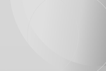 Fototapete - Elegant white gradient background with overlapping soft circles, minimal abstract geometric design, clean and neutral tones for versatile modern applications.