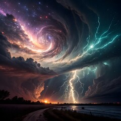 Wall Mural - lights at night