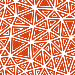 Poster - triangles pattern geometric design. rounded solid shapes in frames. large triangles size. solid colo