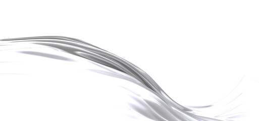Aufkleber - abstract white liquid wave
