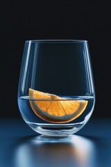 Canvas Print - Orange Slice in Water