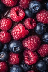 Canvas Print - Fresh Berries Pile