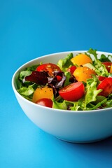 Wall Mural - Fresh vegetable salad with tomatoes and lettuce