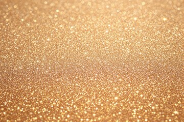 Aufkleber - Golden glitter background with sparkling lights and soft bokeh effects.