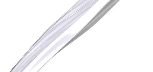 Poster - Abstract White Liquid Swirl