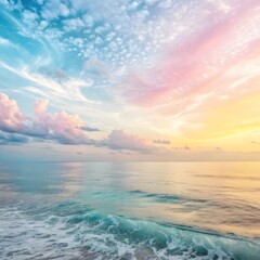 Wall Mural - sunset over the sea