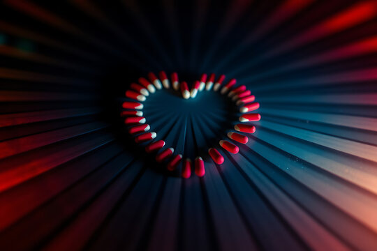 Happy valentine's day. with creative love composition of the hearts. Vector illustration
