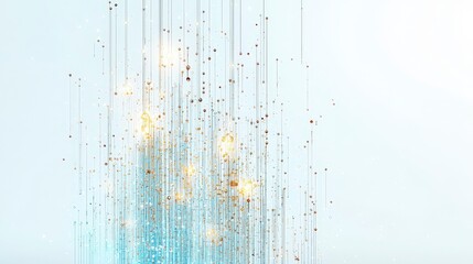 Poster - Abstract design featuring shimmering lights and flowing lines, creating a modern and artistic visual experience.