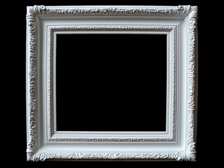 Wall Mural - Black Picture Frame White Background